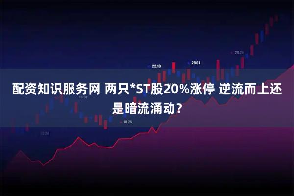 配资知识服务网 两只*ST股20%涨停 逆流而上还是暗流涌动？